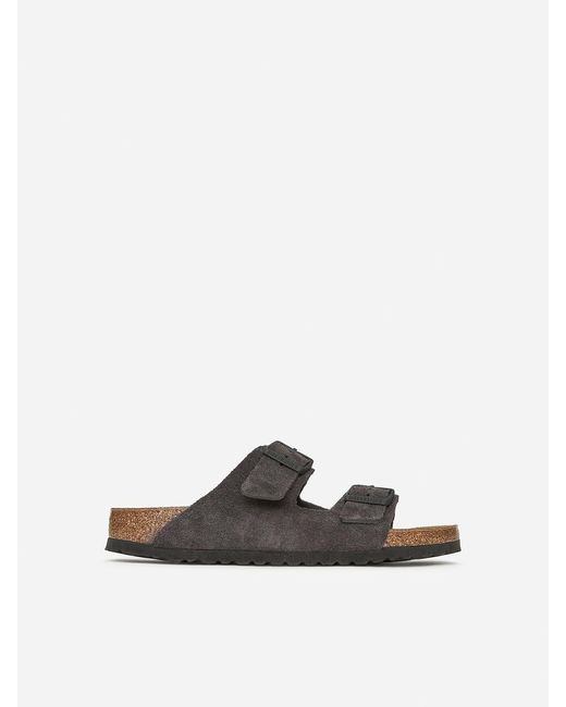 ARKET White Birkenstock Arizona Suede Sandals for men