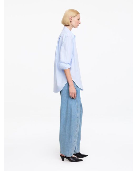 ARKET Blue Barrel-Leg Jeans