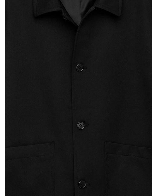 ARKET Black Wool-Cotton Jacket for men