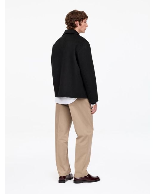 ARKET Black Double-Face Wool Blend Jacket for men