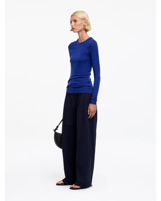 ARKET Blue Long-Sleeved Merino Top