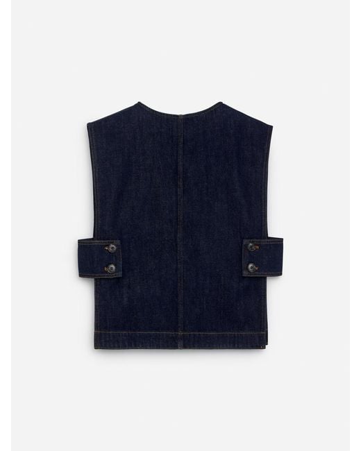 ARKET Blue Denim Vest