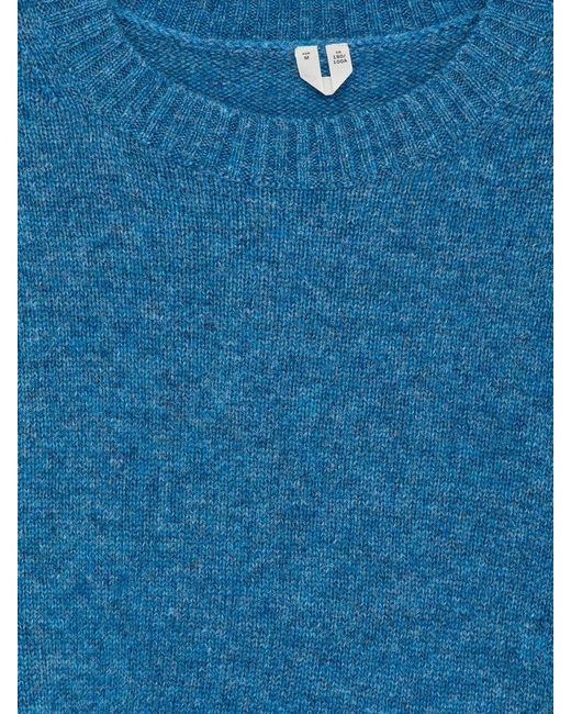 ARKET Blue Crew-Neck Wool Jumper for men