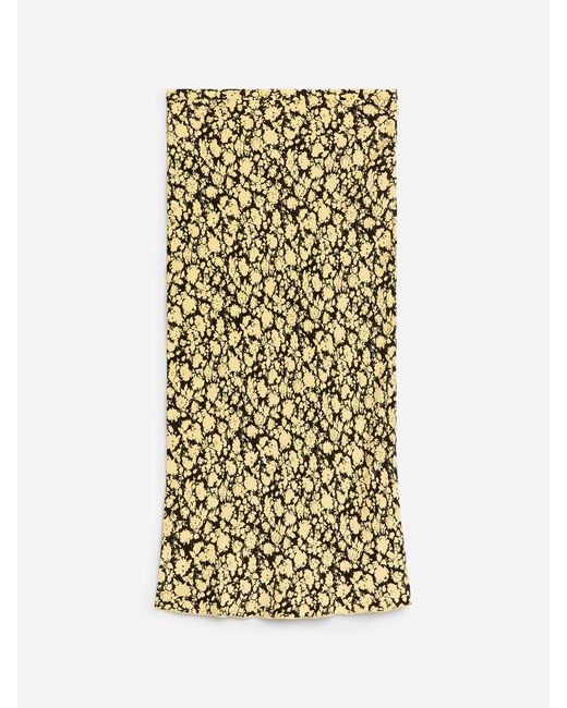 ARKET Metallic Printed Midi Skirt