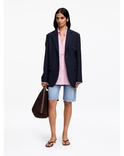 ARKET Pink Relaxed-Fit Poplin Shirt