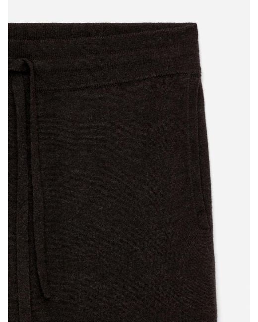 ARKET Black Knitted Wool Cashmere Trousers for men