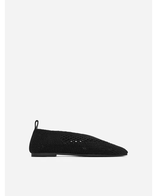 ARKET White Knitted Ballerinas