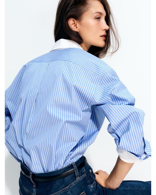 ARKET Blue Bloom Barrel Jeans