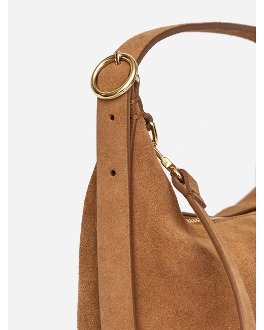 ARKET Gray Split Suede Bag