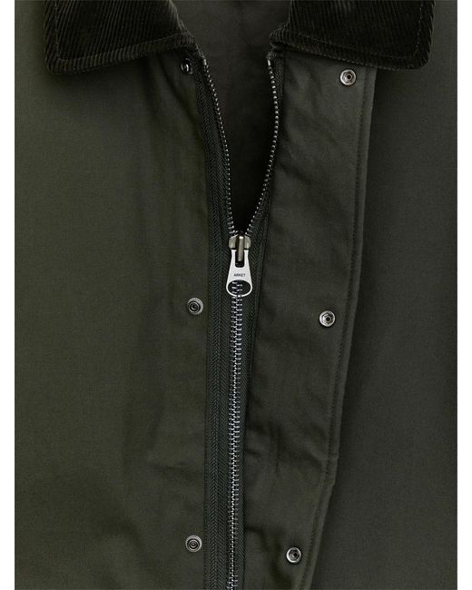 ARKET Black Waxed Cotton Jacket for men