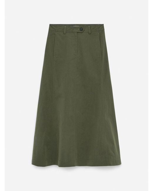 ARKET Green Chino Skirt