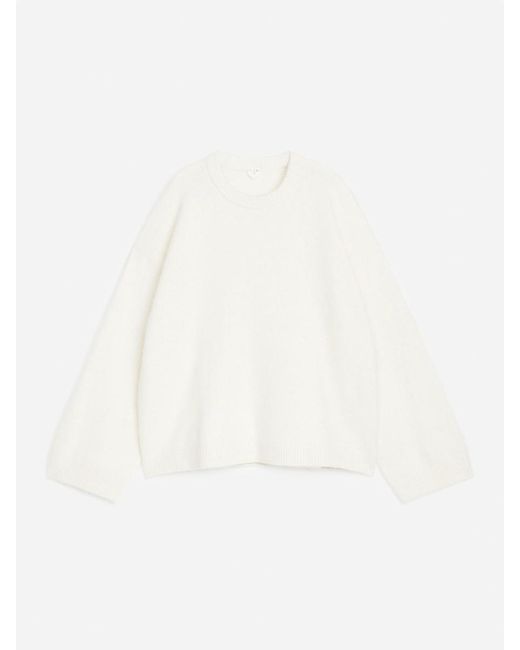 ARKET White Alpaca-Wool Blend Jumper