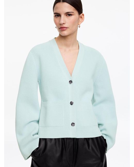 ARKET Blue Cotton Cardigan