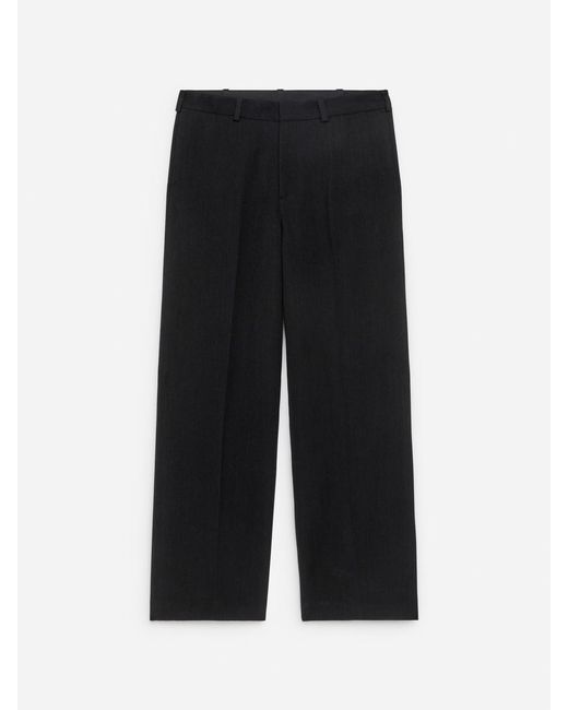 ARKET Black Loose Fit Wool Trousers for men