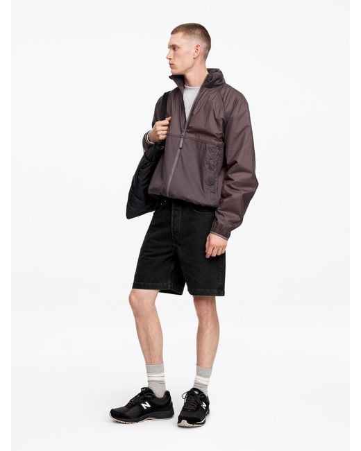 ARKET Black Relaxed Denim Shorts for men