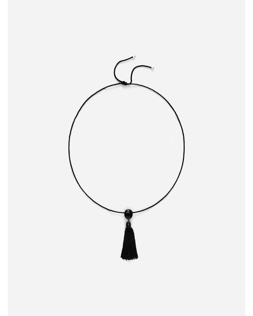 ARKET White Tassel Necklace