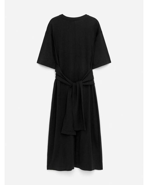 ARKET Black Midi T-Shirt Dress