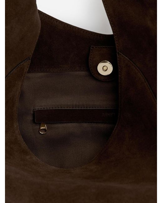 ARKET Brown Suede Tote Bag