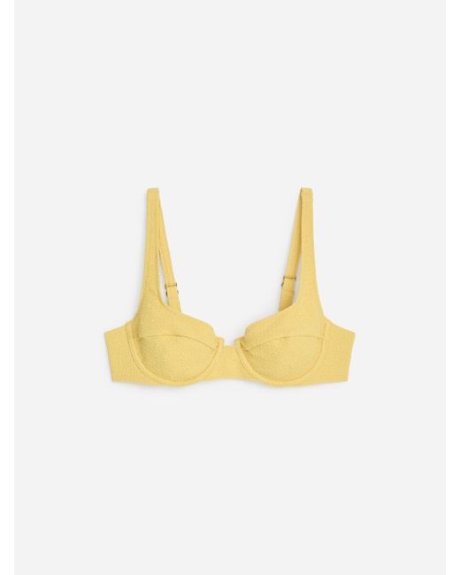 ARKET White Balconette Bikini Top