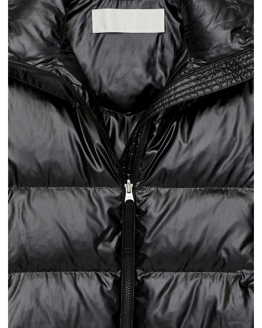 ARKET Black Upcycled Down Long Coat