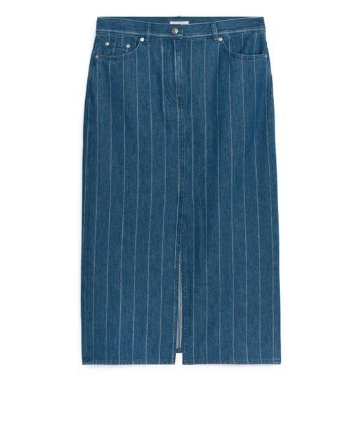ARKET Blue Denim Skirt