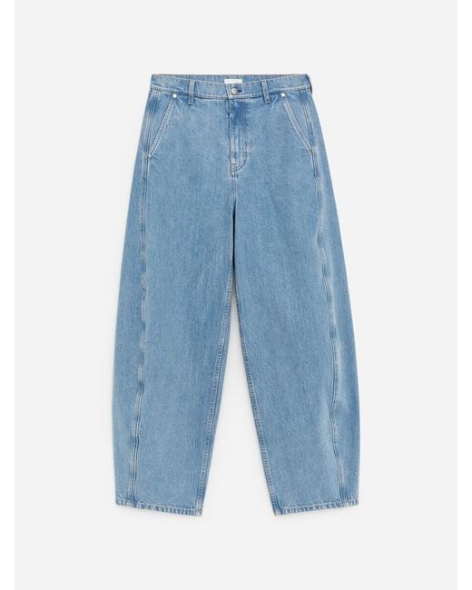 ARKET Blue Barrel-Leg Jeans