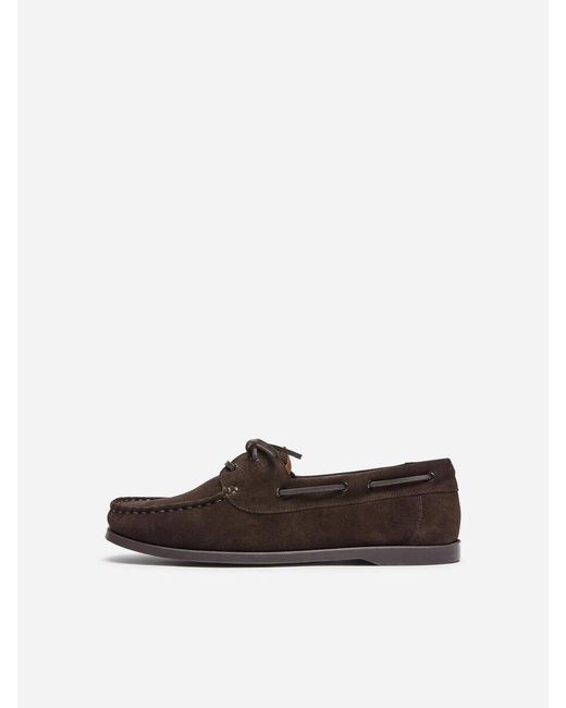 ARKET Blue Suede Boat Shoes for men