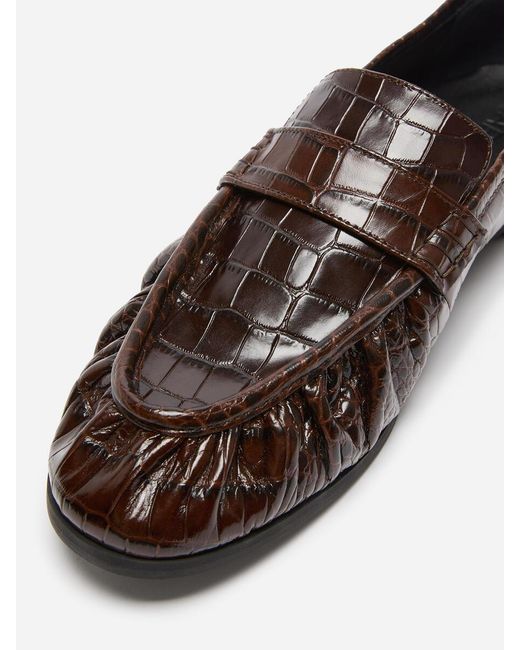 ARKET White Soft Leather Loafers