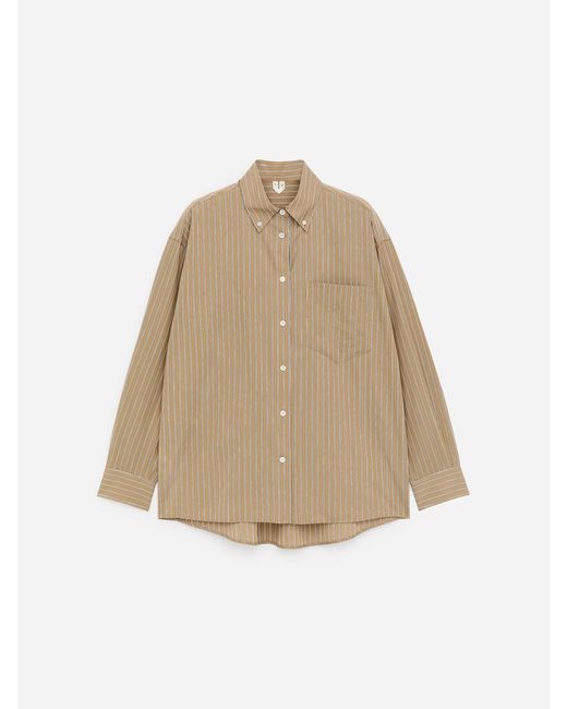 ARKET Natural Cotton-Silk Shirt