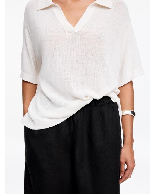 ARKET Black Linen Trousers