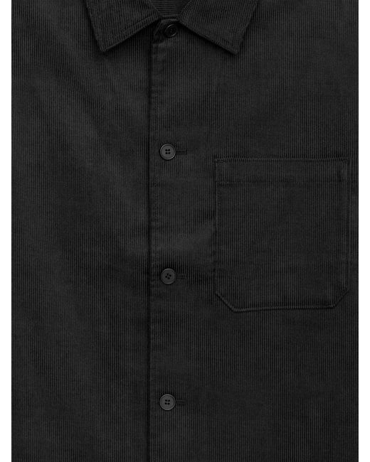 ARKET Black Corduroy Overshirt for men