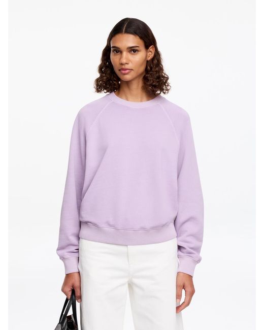 ARKET Purple Terry Sweatshirt