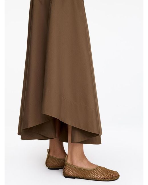 ARKET Brown Mesh Ballet Flats