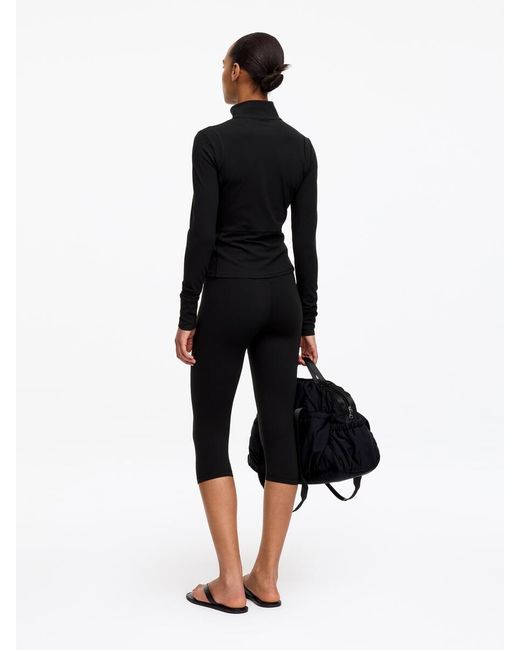 ARKET Black Soft Zip-Up Training Jacket