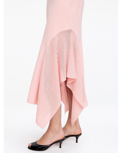 ARKET Pink Draped Knit Dress