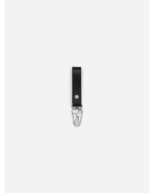 ARKET White Leather Keychain for men