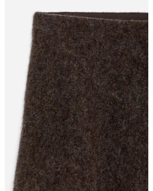 ARKET Blue Alpaca-Wool Blend Skirt
