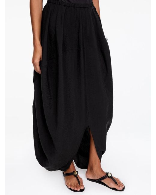 ARKET Black Cocoon-Shaped Skirt
