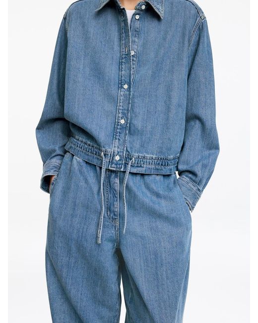 ARKET Blue Pull-On Denim Trousers
