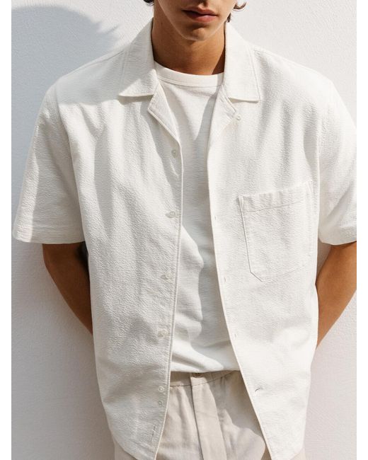 ARKET White Linen Blend Trousers for men