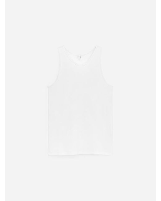 ARKET White Ribbed Tank Top