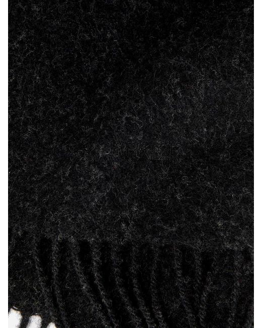 ARKET Black Wool Scarf for men