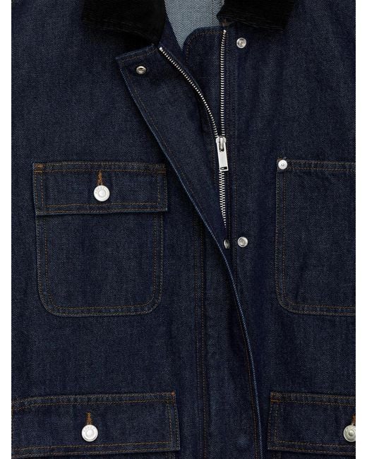 ARKET Blue Oversized Denim Jacket