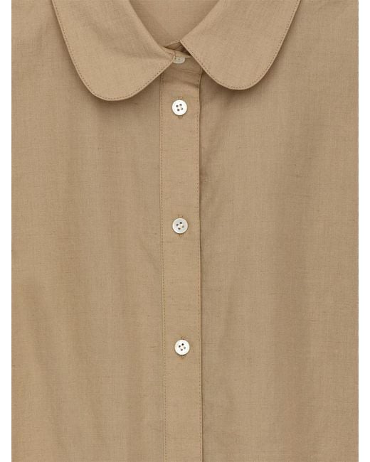 ARKET Natural Round-Collar Blouse
