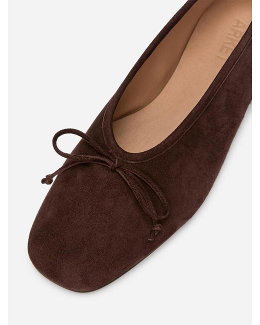 ARKET Blue Suede Ballerinas