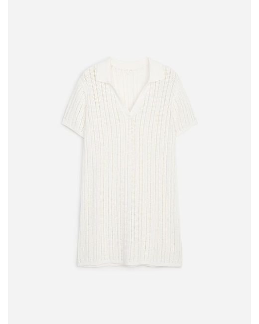 ARKET White Crochet Beach Dress