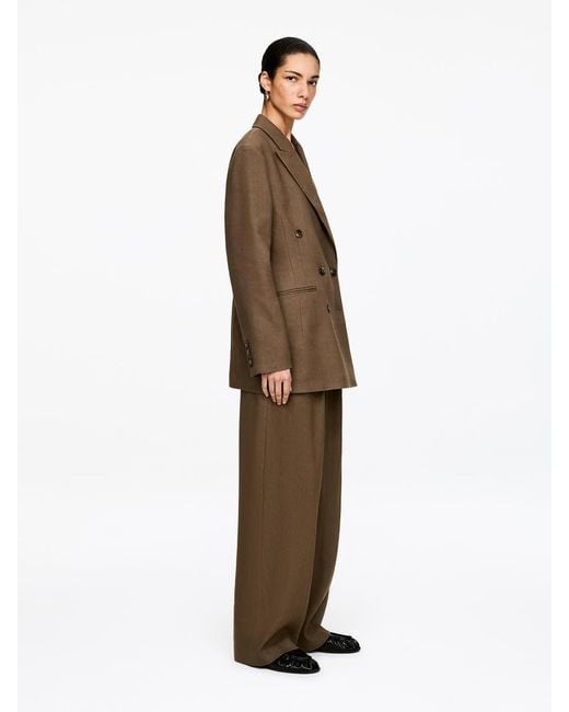 ARKET Natural Double-Breasted Blazer