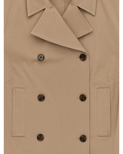 ARKET Natural Double-Breasted Cotton Blazer