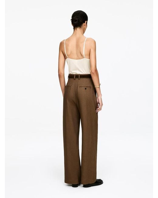 ARKET White Ribbed Silk Strap Top
