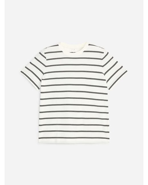 ARKET White Signature Short-Sleeve T-Shirt